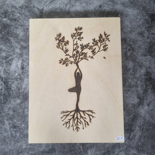 Yoga Baum Wandbild